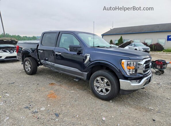1FTEW1EPXNFA08076 2022 FORD F150 Black Передня права чверть