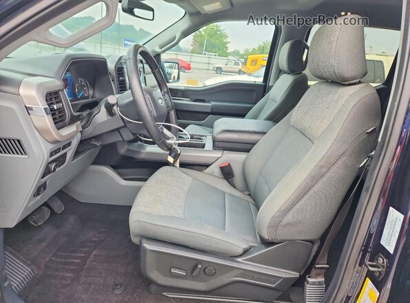 1FTEW1EPXNFA08076 2022 FORD F150 Black Вид салону спереду