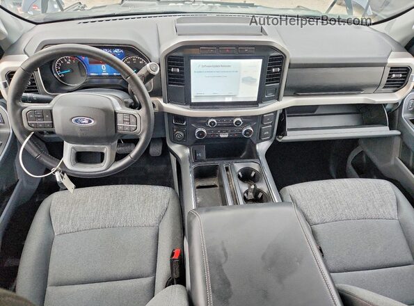 1FTEW1EPXNFA08076 2022 FORD F150 Black Вид панелі приладів