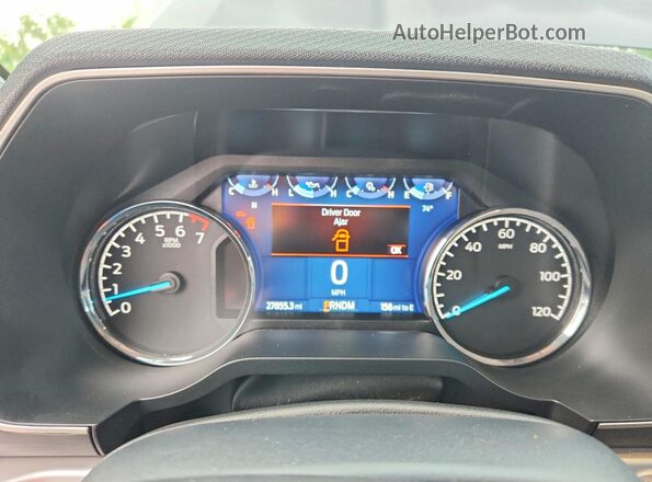 1FTEW1EPXNFA08076 2022 FORD F150 Black Вид щитка приладів