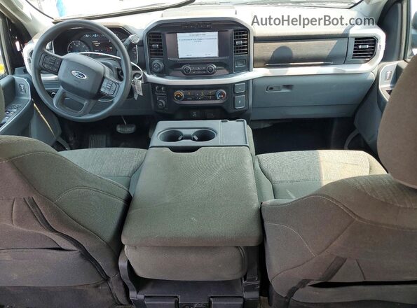 1FTEW1EPXPFB85861 2023 FORD F150 Black Dashboard view