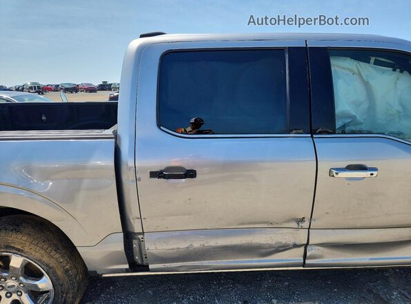 1FTEW1EPXPFC07468 2023 FORD F150 Silver Вид задніх сидінь