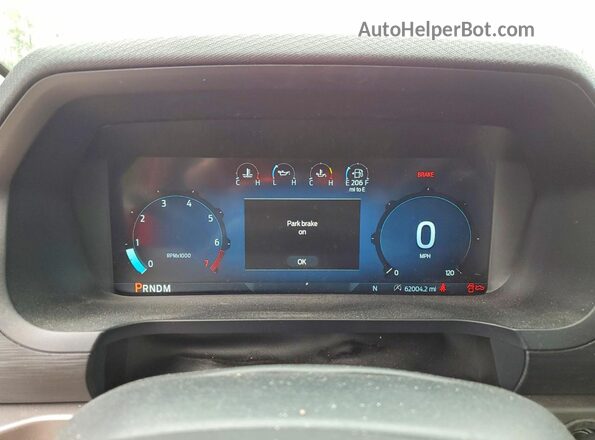 1FTEW1LP9RKD20681 2024 FORD F150 Red Instrument cluster view