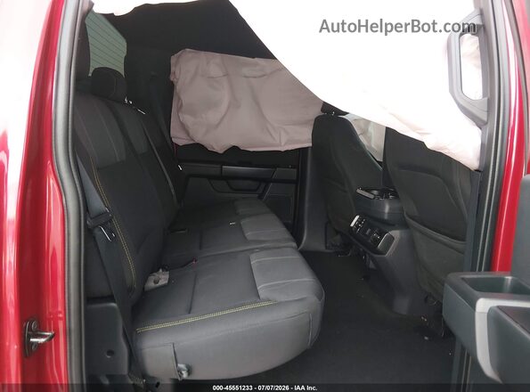1FTEW2K57RKE83240 2024 FORD F150 Red Vista de la etiqueta del VIN