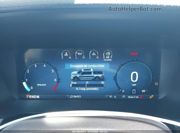 1FTEW2KP0RKE75322 2024 FORD F150 Серый Вид задних сидений