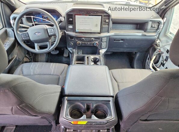 1FTEW2KP2RKD85217 2024 FORD F150 Gray Widok deski rozdzielczej