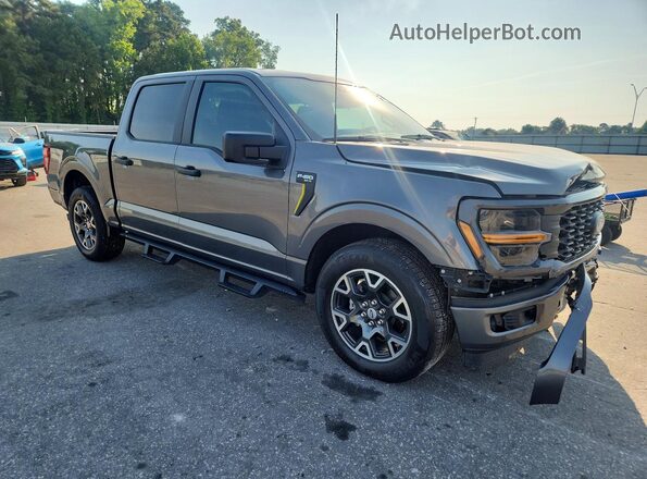 1FTEW2KP5RKE72609 2024 FORD F150 Gray Front right