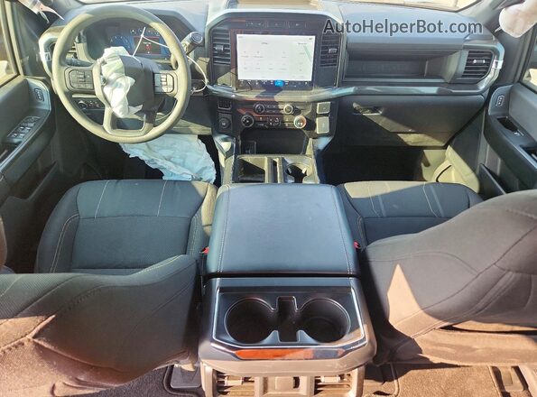 1FTEW2KP5RKE72609 2024 FORD F150 Gray Dashboard view