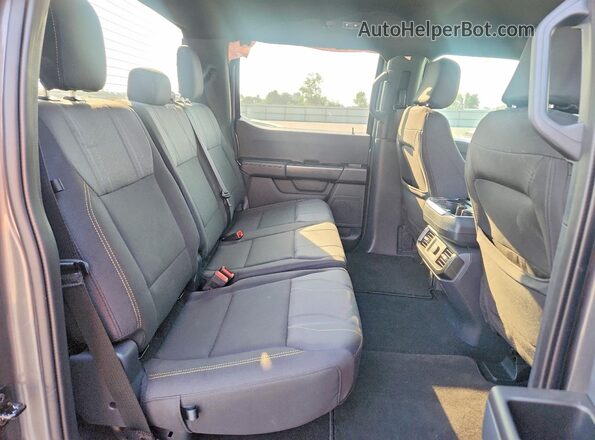 1FTEW2KP5RKE72609 2024 FORD F150 Gray Rear seats view