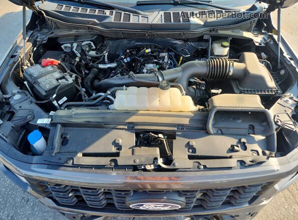 1FTEW2KP5RKE72609 2024 FORD F150 Gray Rear interior view