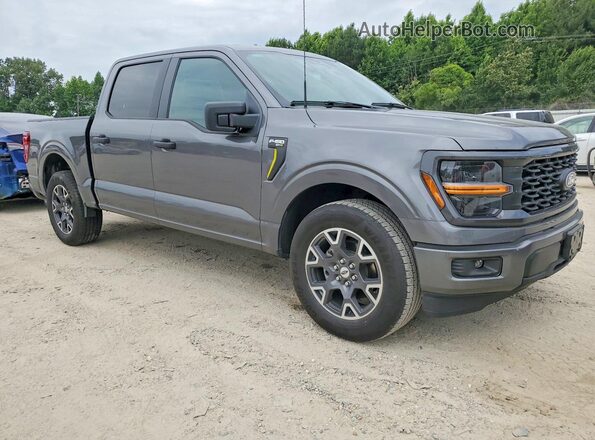 1FTEW2KP5RKF19704 2024 FORD F150 Gray Delantero derecho