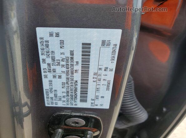 1FTEW2KP5RKF19704 2024 FORD F150 Gray Vista del compartimento del motor