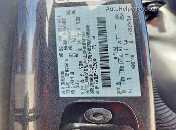 1FTEW2LP1RKE69950 2024 FORD F150 Gray Vista del compartimento del motor