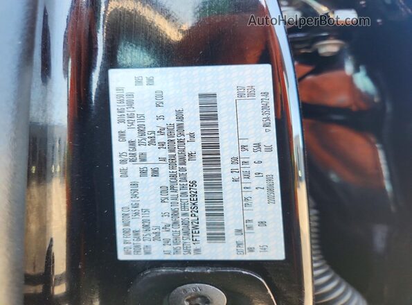 1FTEW2LP2SKE92756 2025 FORD F150 Black Вид підкапотного простору