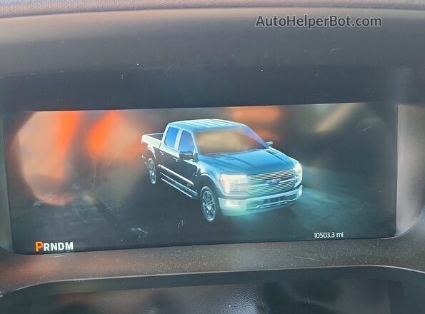 1FTEW2LP2SKE92756 2025 FORD F150 Black Вид щитка приладів