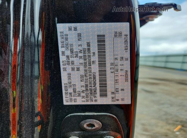 1FTEW2LP4SKD98913 2025 FORD F150 Черный Вид наклейки с VIN-кодом