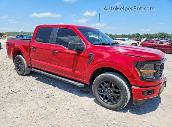 1FTEW2LP5RKF24710 2024 FORD F150 Maroon Przód prawy