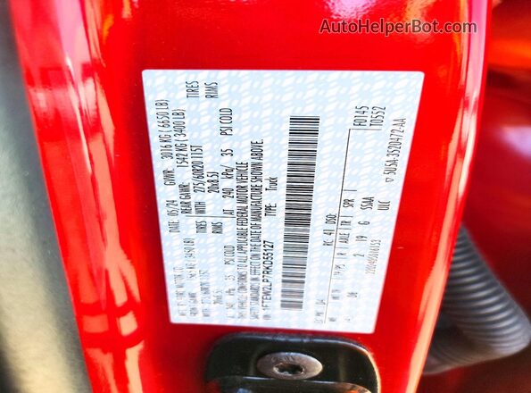 1FTEW2LP7RKD55127 2024 FORD F150 Red Շարժիչի բաժամունքի տեսք