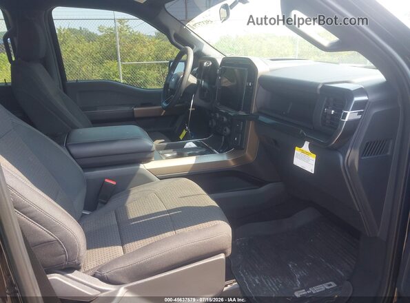 1FTEW2LP8SKE90445 2025 FORD F150 Black Вид салону спереду