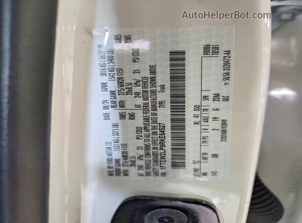 1FTEW2LP9RKE64527 2024 FORD F150 Белый Вид подкапотного пространства
