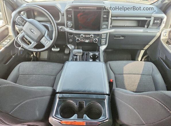 1FTEW3K54SKD69126 2025 FORD F150 Black Widok deski rozdzielczej