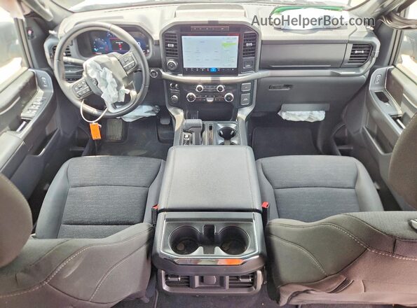 1FTEW3K5XRKD10320 2024 FORD F150 White Widok deski rozdzielczej