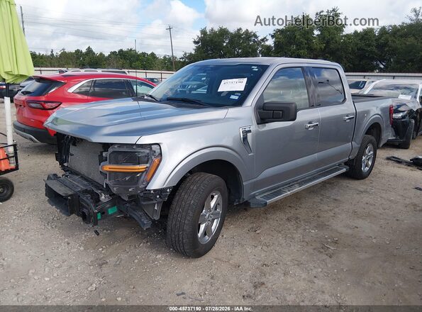 1FTEW3K89SKE77963 2025 FORD F150 Silver წინა მარცხენა ხედი სამი მეოთხედიდან