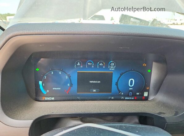 1FTEW3KP1RKE59121 2024 FORD F150 Gray Instrument cluster view