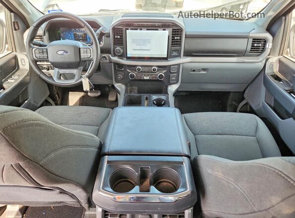 1FTEW3KP1RKE59121 2024 FORD F150 Gray Dashboard view