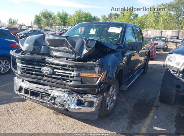 1FTEW3KP2SKE14310 2025 FORD F150 Black Передня ліва чверть
