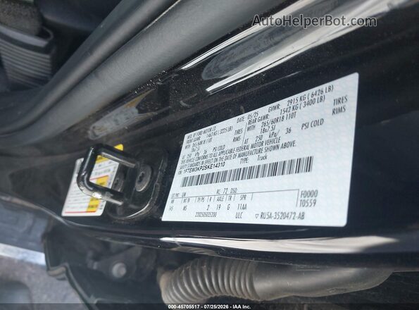 1FTEW3KP2SKE14310 2025 FORD F150 Black Вид підкапотного простору