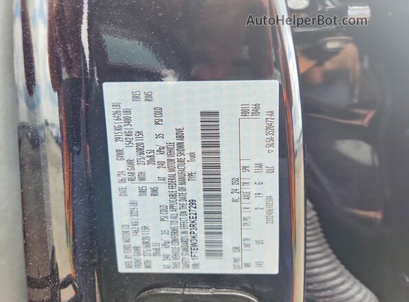 1FTEW3KP3RKE27299 2024 FORD F150 Black Շարժիչի բաժամունքի տեսք