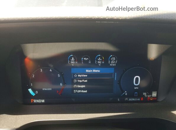 1FTEW3KP6RKE64668 2024 FORD F150 Black Instrument cluster view