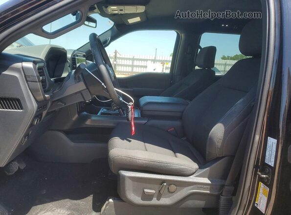 1FTEW3KP6RKE64668 2024 FORD F150 Black Front interior view