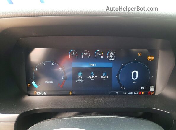 1FTEW3KP6RKF53608 2024 FORD F150 Gray Vista del cuadro de instrumentos