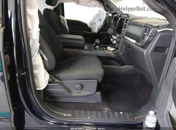 1FTEW3KP8RKD79086 2024 FORD F150 Blue Widok wnętrza z przodu