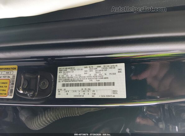 1FTEW3KP8RKD79086 2024 FORD F150 Blue Widok komory silnika
