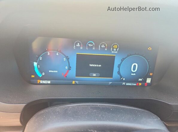 1FTEW3LP0RFB57553 2024 FORD F150 Gray Instrument cluster view