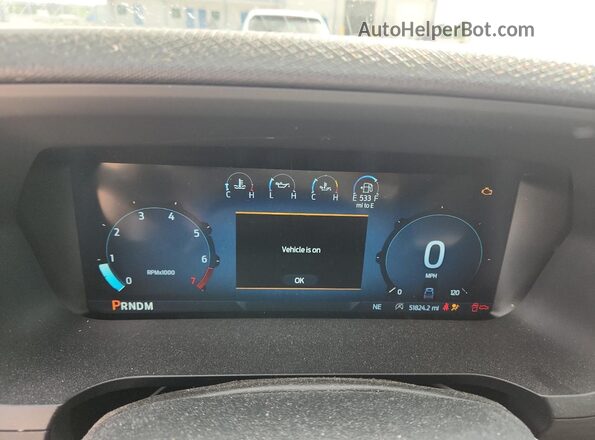 1FTEW3LP0RKD93370 2024 FORD F150 Black Widok zestawu wskaźników