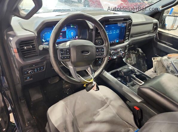 1FTEW3LP0SKD33398 2025 FORD F150 Blue Dashboard view