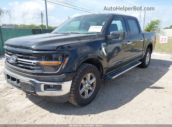 1FTEW3LP0SKE13980 2025 FORD F150 Черный Передняя левая четверть
