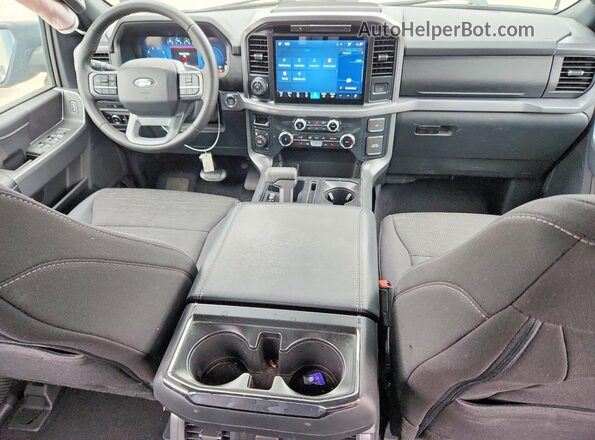 1FTEW3LP1SKD70105 2025 FORD F150 Black Dashboard view