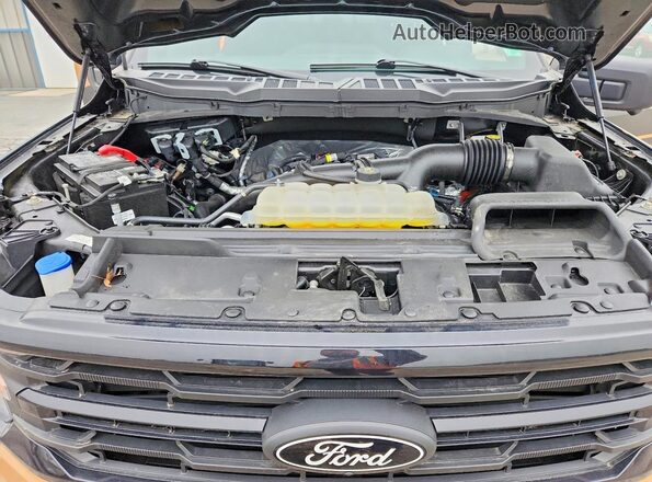 1FTEW3LP1SKD70105 2025 FORD F150 Black Rear interior view