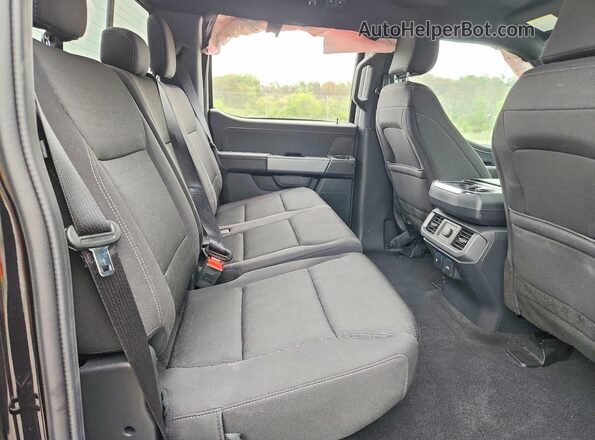 1FTEW3LP1SKD70105 2025 FORD F150 Black Rear seats view