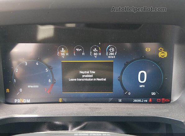 1FTEW3LP4SKE13688 2025 FORD F150 Blue Widok tylnych siedzeń