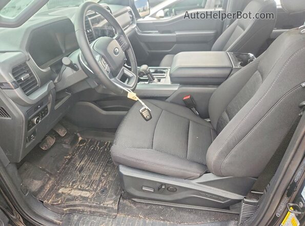 1FTEW3LP4SKF58164 2025 FORD F150 Black Widok wnętrza z przodu