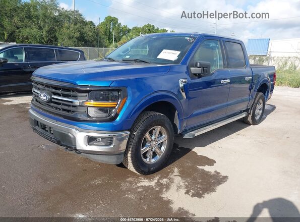 1FTEW3LP5SKE14476 2025 FORD F150 Blue Передня ліва чверть