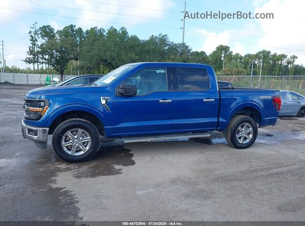 1FTEW3LP5SKE14476 2025 FORD F150 Blue Панорамний вид салону 360°