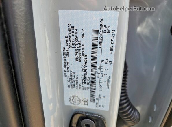 1FTEW3LP6TFA60445 2026 FORD F150 Gray VIN կոդի պիտակի տեսք
