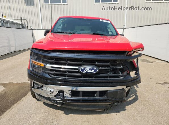 1FTEW3LP8SKF14670 2025 FORD F150 Red სალონის 360-გრადუსიანი ხედი